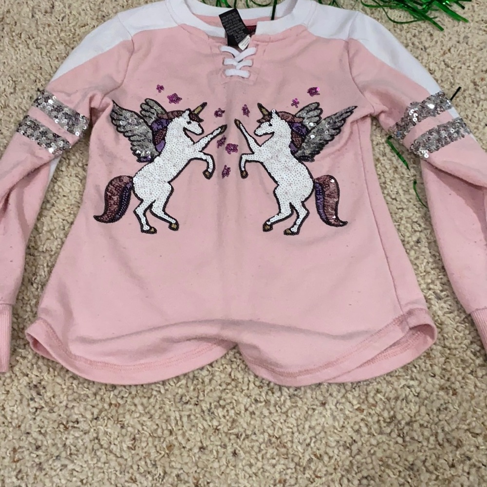 unicorn sweater- size youth small